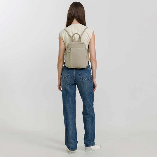 Рюкзак Dr.Koffer из натуральной кожи белый