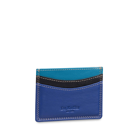 Кредитница Dr.Koffer из натуральной кожи синяя
