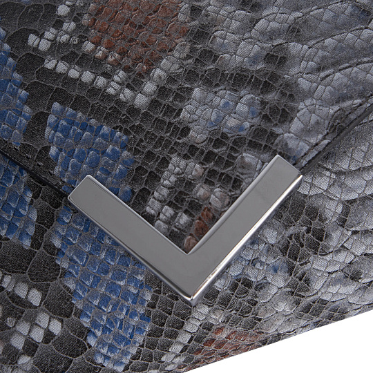 Женская сумка Dr. Koffer из натуральной кожи серая