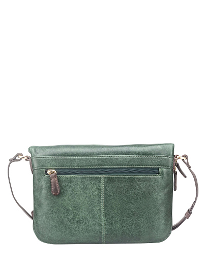 Женская сумка Dr. Koffer из натуральной кожи зеленая