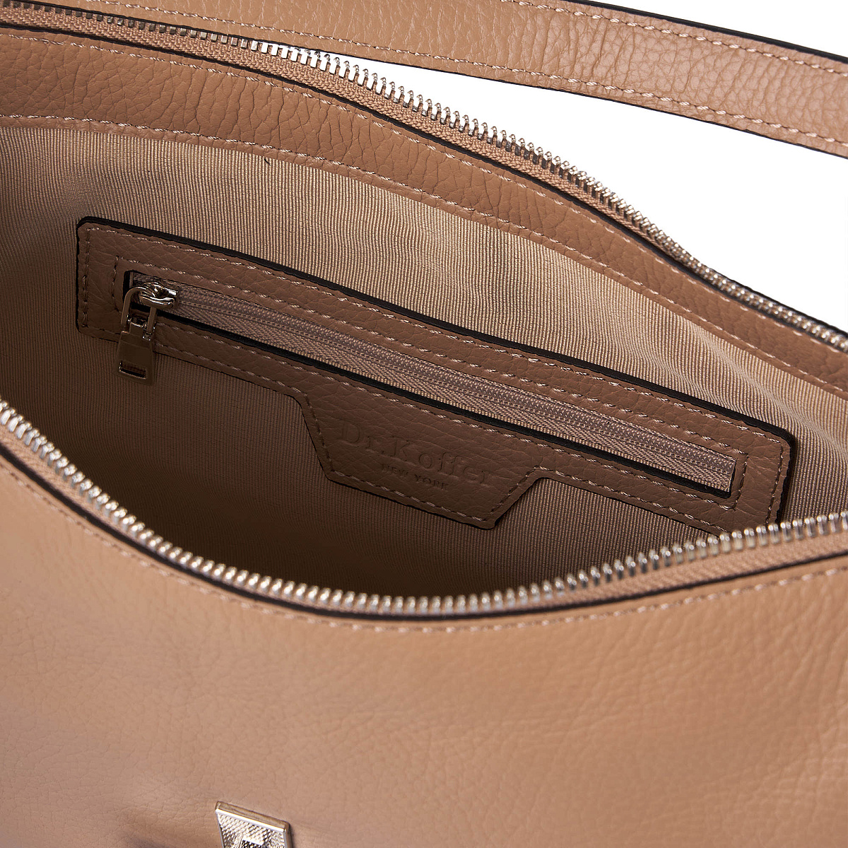 Женская сумка Dr. Koffer из натуральной кожи коричневая