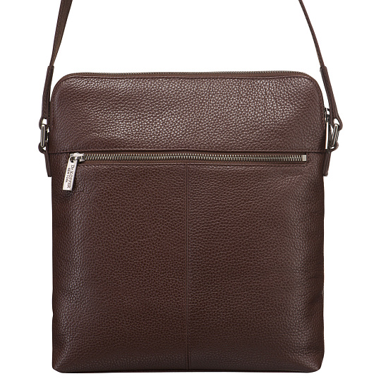 Сумка через плечо Dr.Koffer из натуральной кожи коричневая