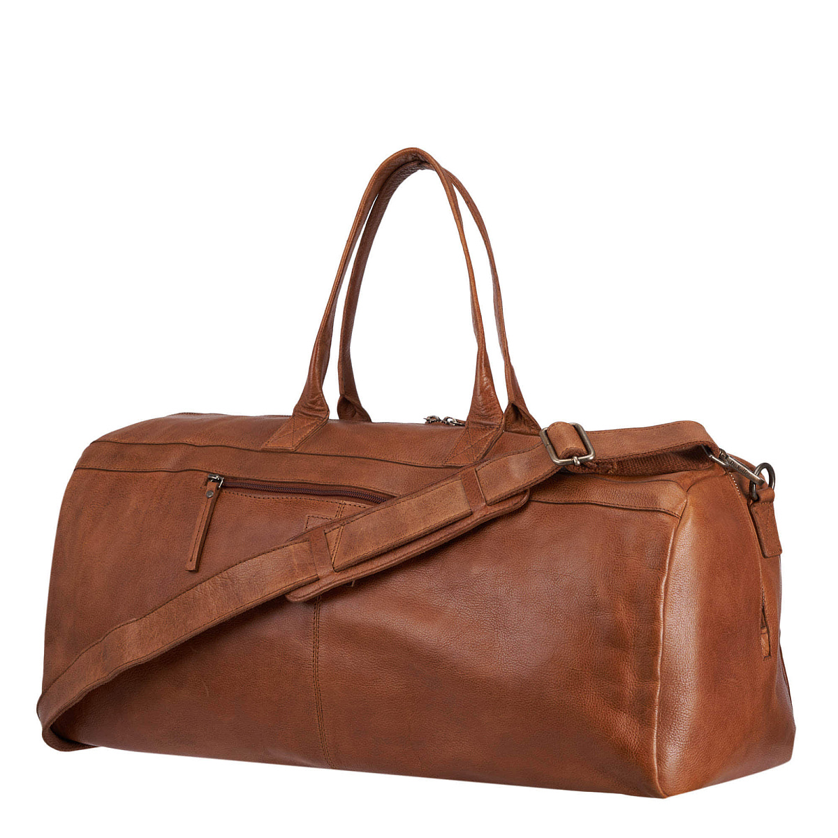 Сумка дорожная Dr.Koffer из натуральной кожи коричневая