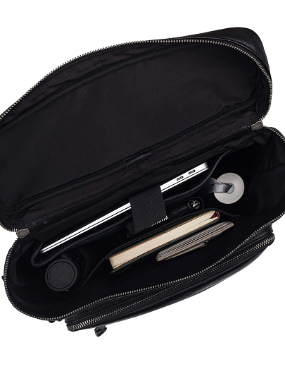 Рюкзак Dr. Koffer из натуральной кожи черный