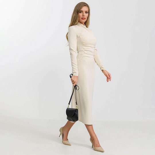 Женская сумка Dr. Koffer из натуральной кожи черная