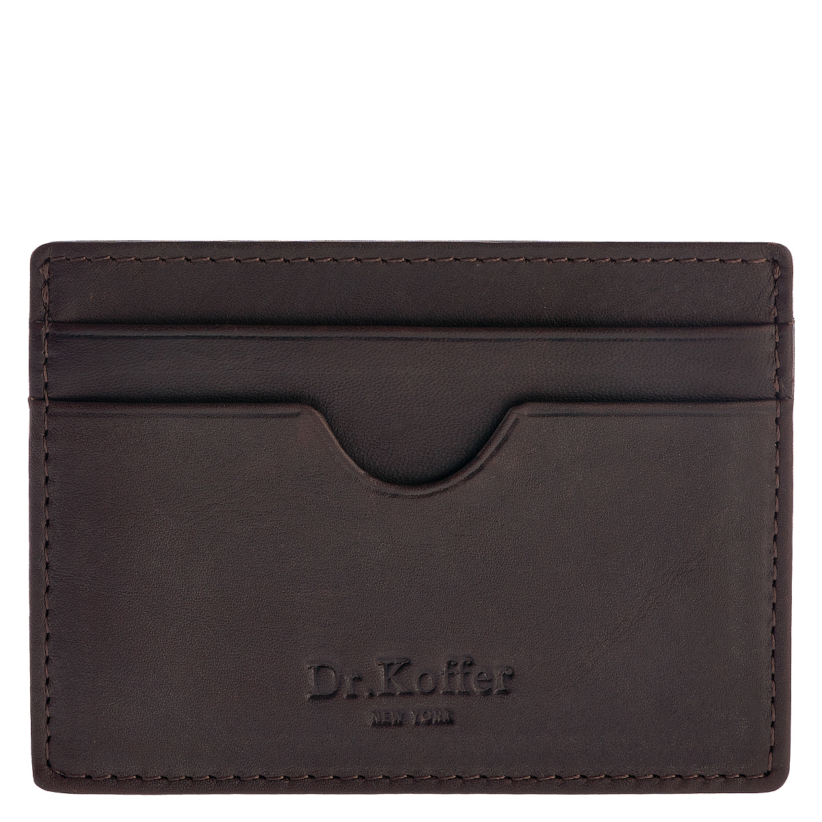 Кредитница Dr.Koffer из натуральной кожи коричневая