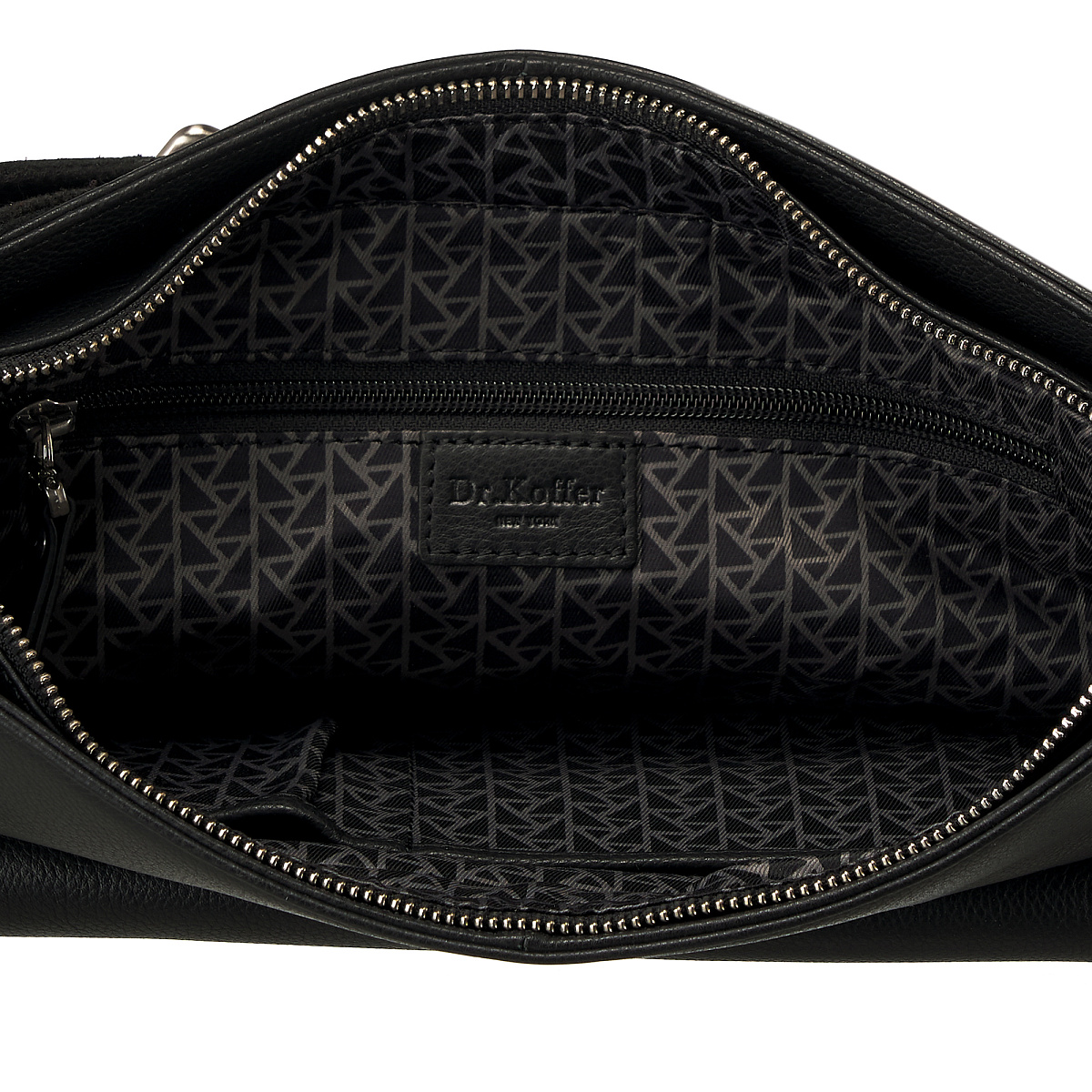 Сумка через плечо Dr.Koffer из натуральной кожи черная