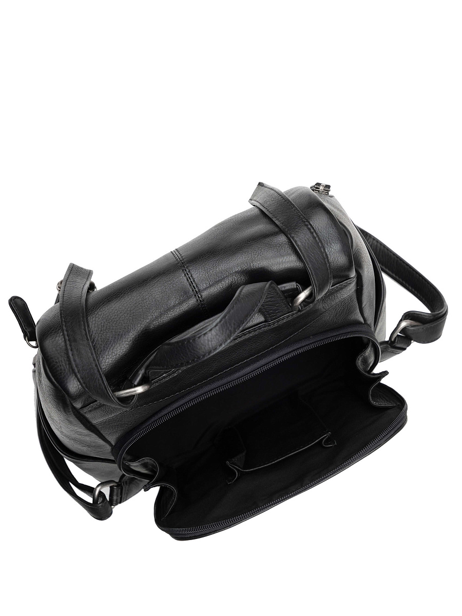 Сумка-рюкзак Dr. Koffer из натуральной кожи черная