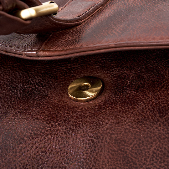 Сумка через плечо Dr.Koffer из натуральной кожи коричневая