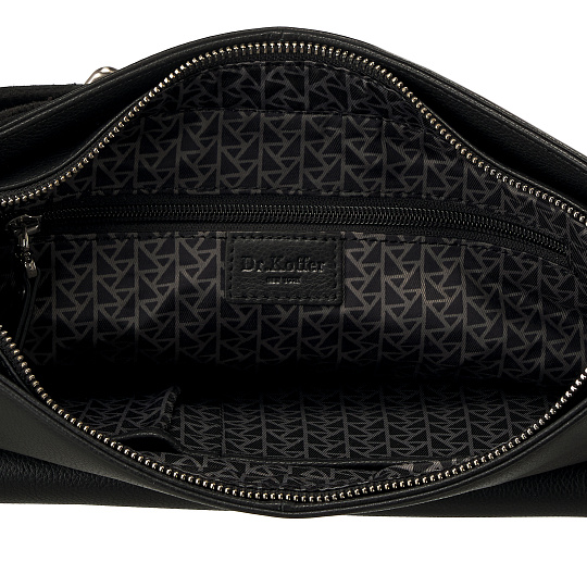 Сумка через плечо Dr.Koffer из натуральной кожи черная