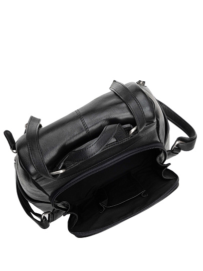 Сумка-рюкзак Dr. Koffer из натуральной кожи черная