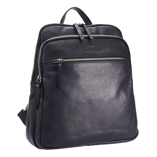 Рюкзак Dr.Koffer из натуральной кожи черный