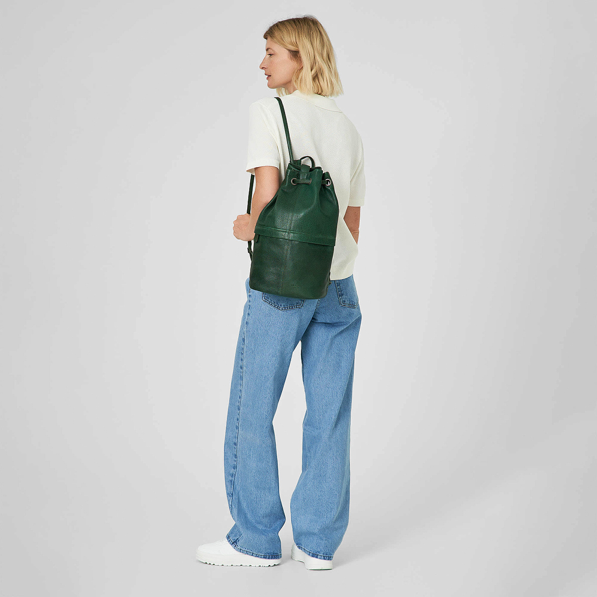 Рюкзак Dr.Koffer из натуральной кожи зеленый