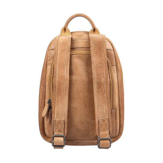 Рюкзак Dr.Koffer из натуральной кожи бежевый