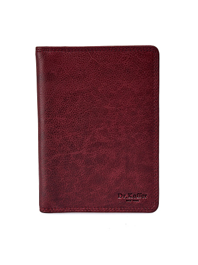Портмоне Dr.Koffer из натуральной кожи бордовый