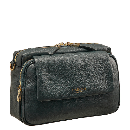 Женская сумка  Dr. Koffer из натуральной кожи зеленая