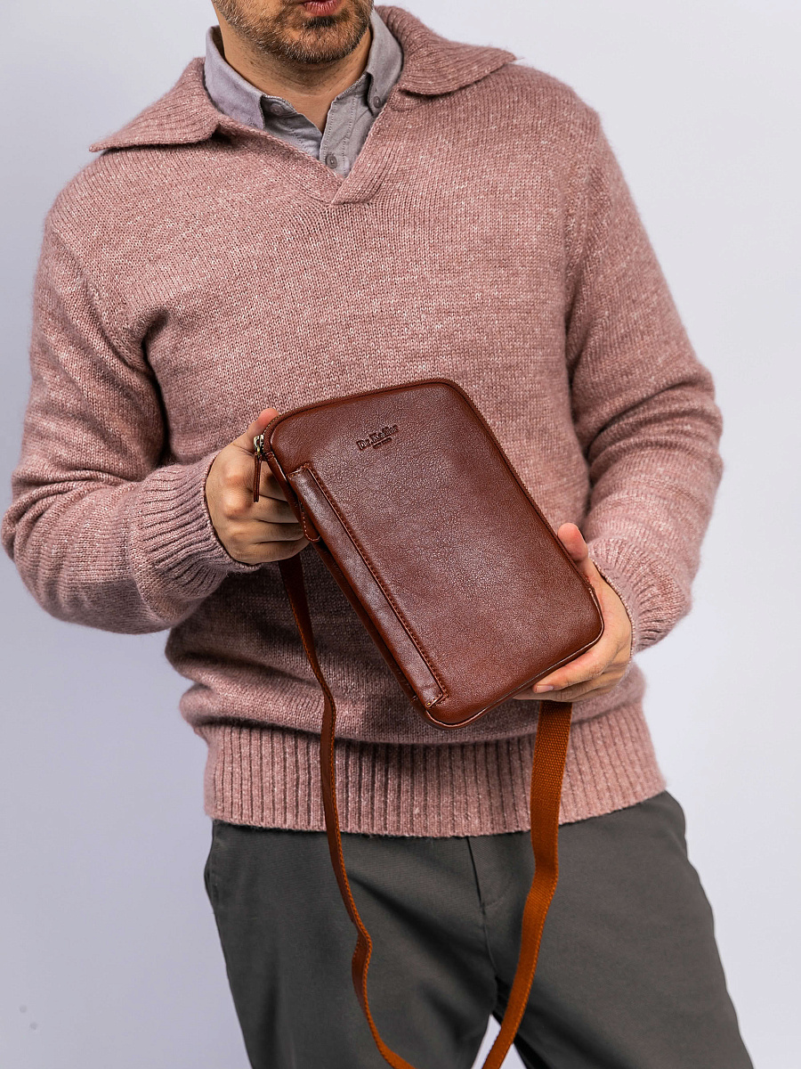 Рюкзак Dr. Koffer из натуральной кожи светло-коричневый