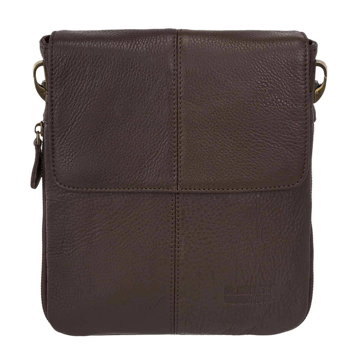 Сумка через плечо Dr.Koffer из натуральной кожи коричневая