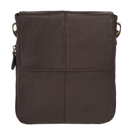 Сумка через плечо Dr.Koffer из натуральной кожи коричневая
