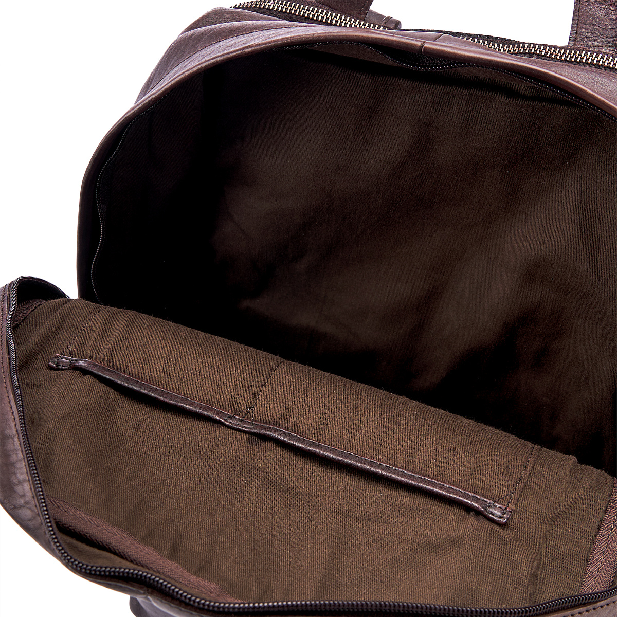 Рюкзак Dr.Koffer из натуральной кожи темно-коричневый