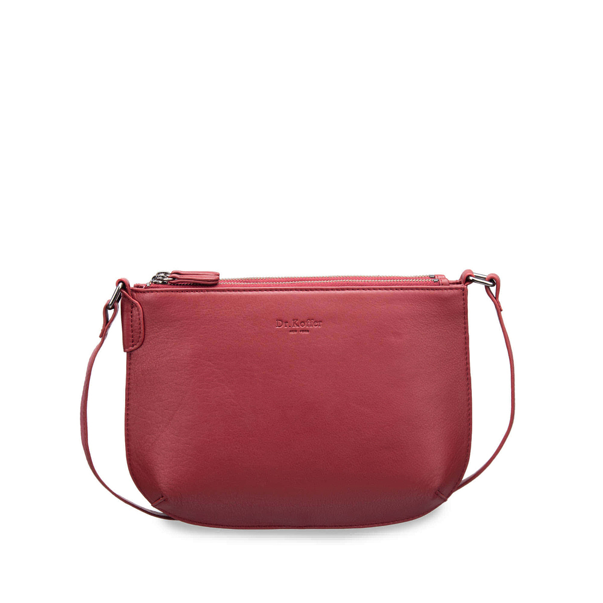 Женская сумка Dr. Koffer из натуральной кожи бордовая