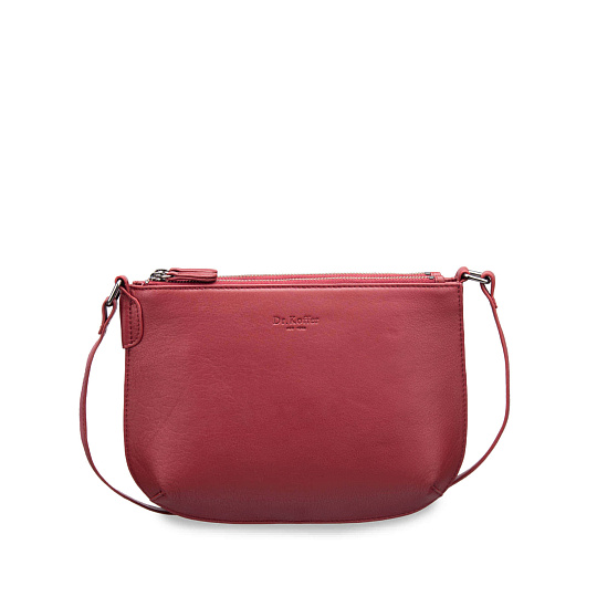 Женская сумка Dr. Koffer из натуральной кожи бордовая