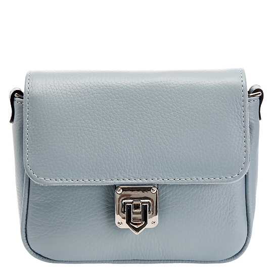 Женская сумка Dr. Koffer из натуральной кожи голубая
