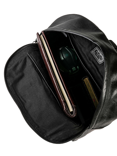 Рюкзак Dr.Koffer из натуральной кожи черный