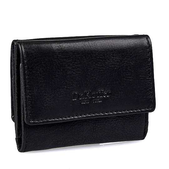 Портмоне Dr.Koffer из натуральной кожи черное