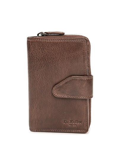Портмоне Dr.Koffer из натуральной кожи коричневое