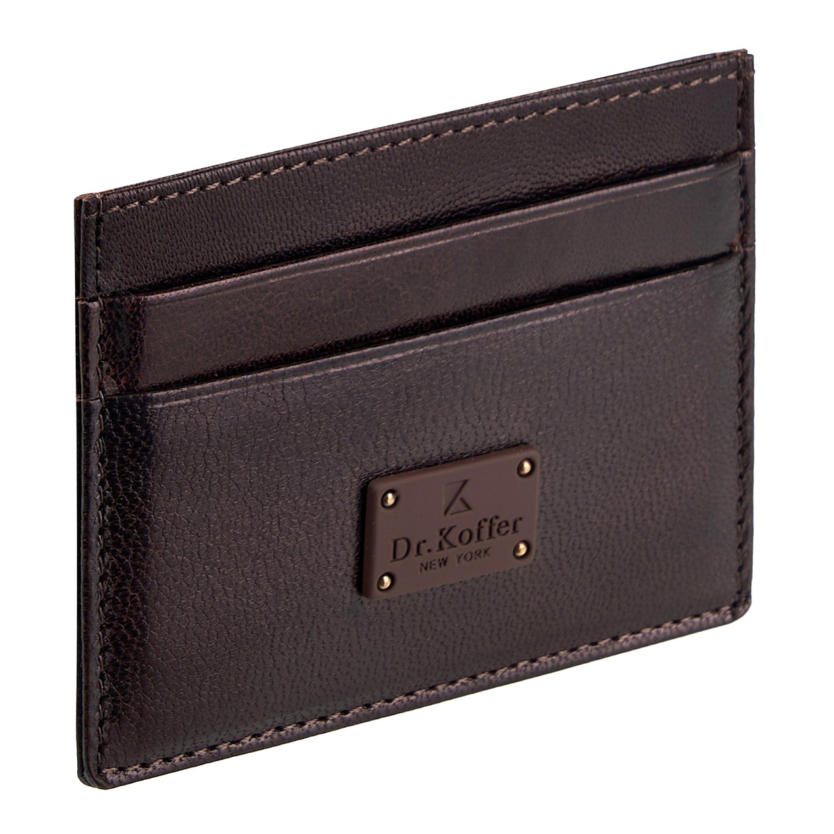 Кредитница Dr.Koffer из натуральной кожи коричневая