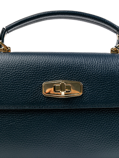 Женская сумка Dr.Koffer из натуральной кожи синяя