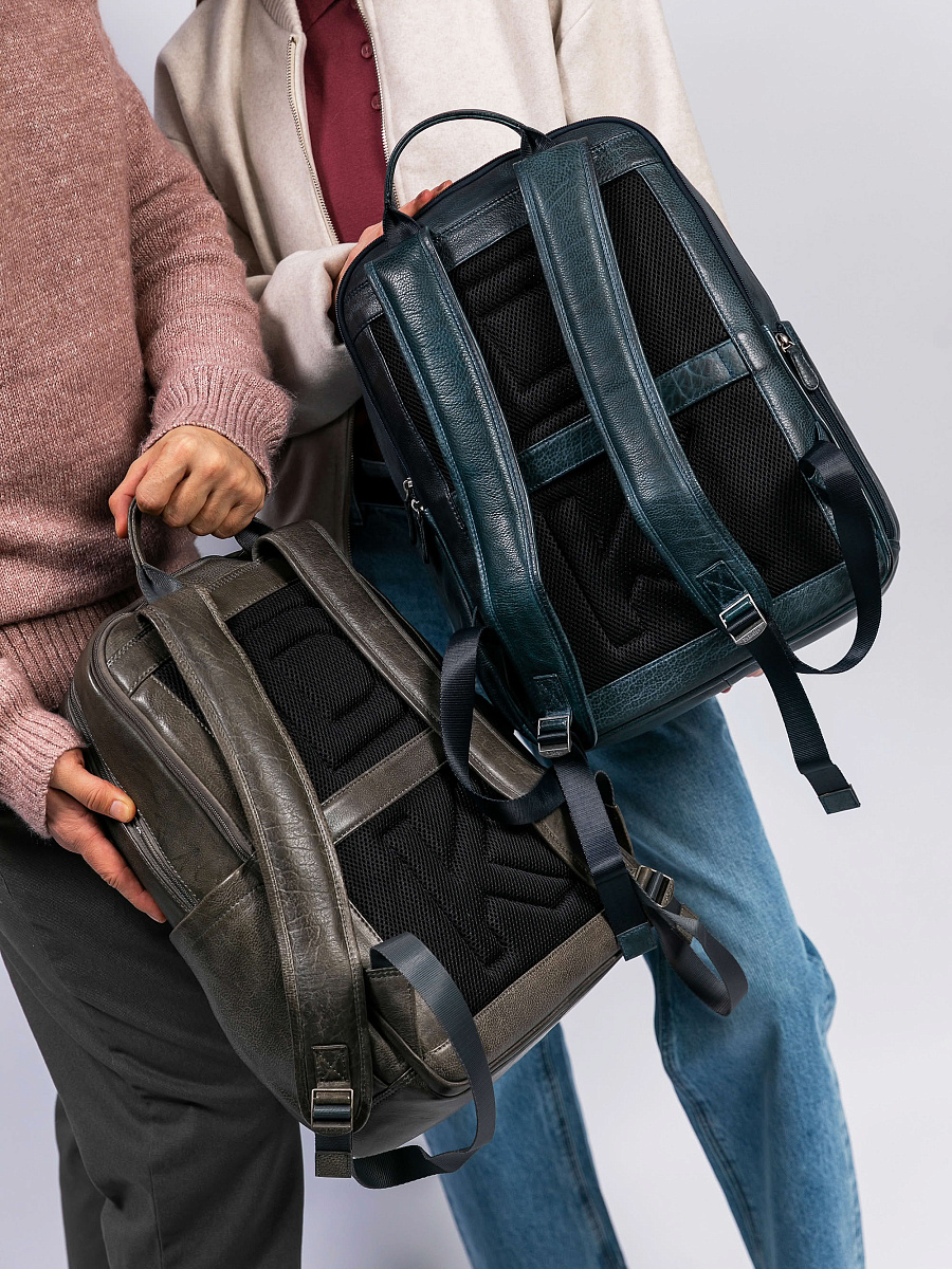 Рюкзак Dr. Koffer из натуральной кожи синий