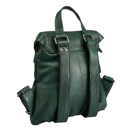 Рюкзак Dr.Koffer из натуральной кожи зеленый