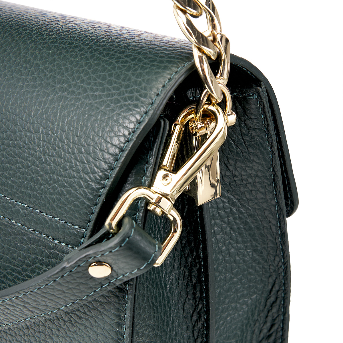 Женская сумка  Dr. Koffer из натуральной кожи зеленая