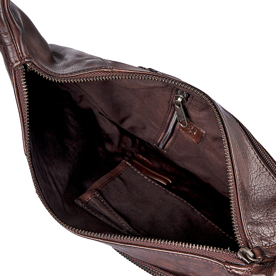 Рюкзак Dr.Koffer из натуральной кожи темно-коричневый