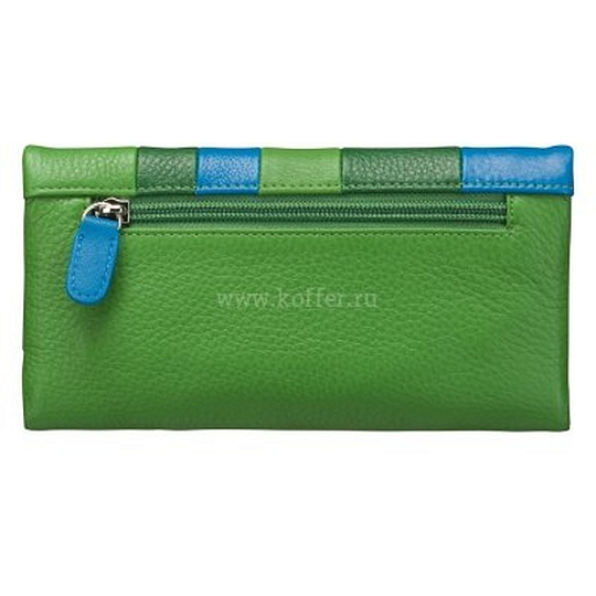 Кошелек Dr.Koffer из натуральной кожи зеленый