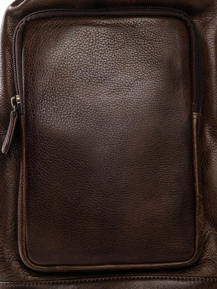 Рюкзак Dr.Koffer из натуральной кожи темно-коричневый