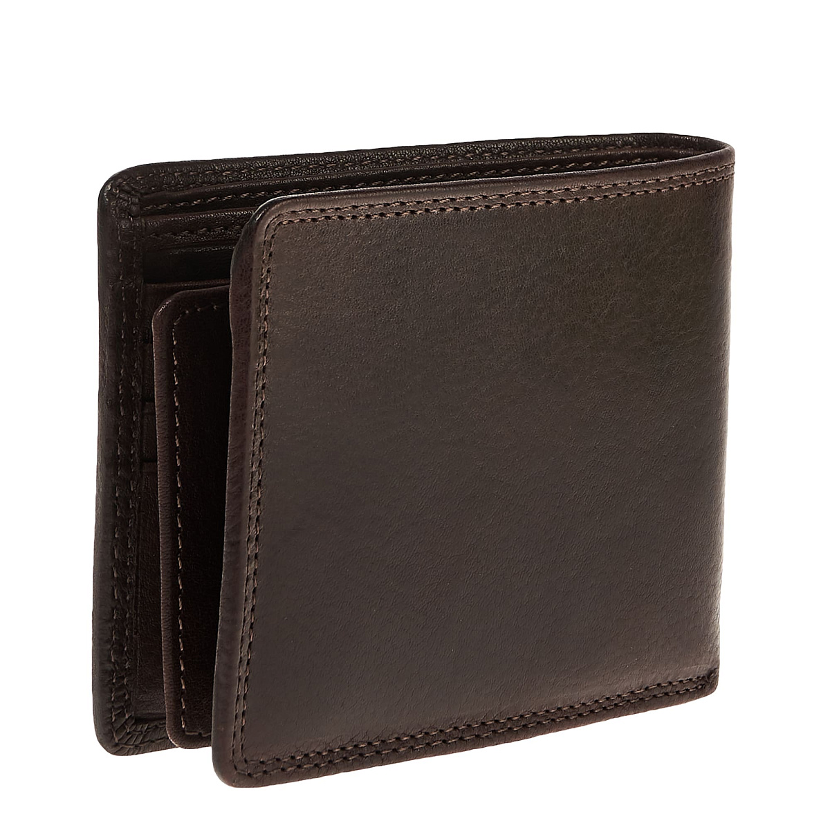 Портмоне Dr.Koffer из натуральной кожи коричневое