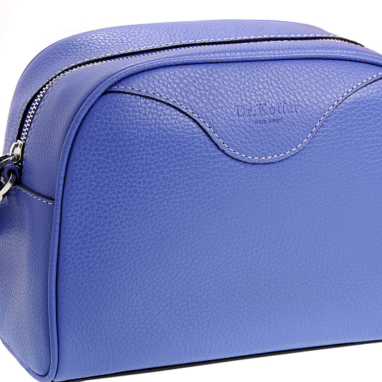Женская сумка Dr. Koffer из натуральной кожи голубая