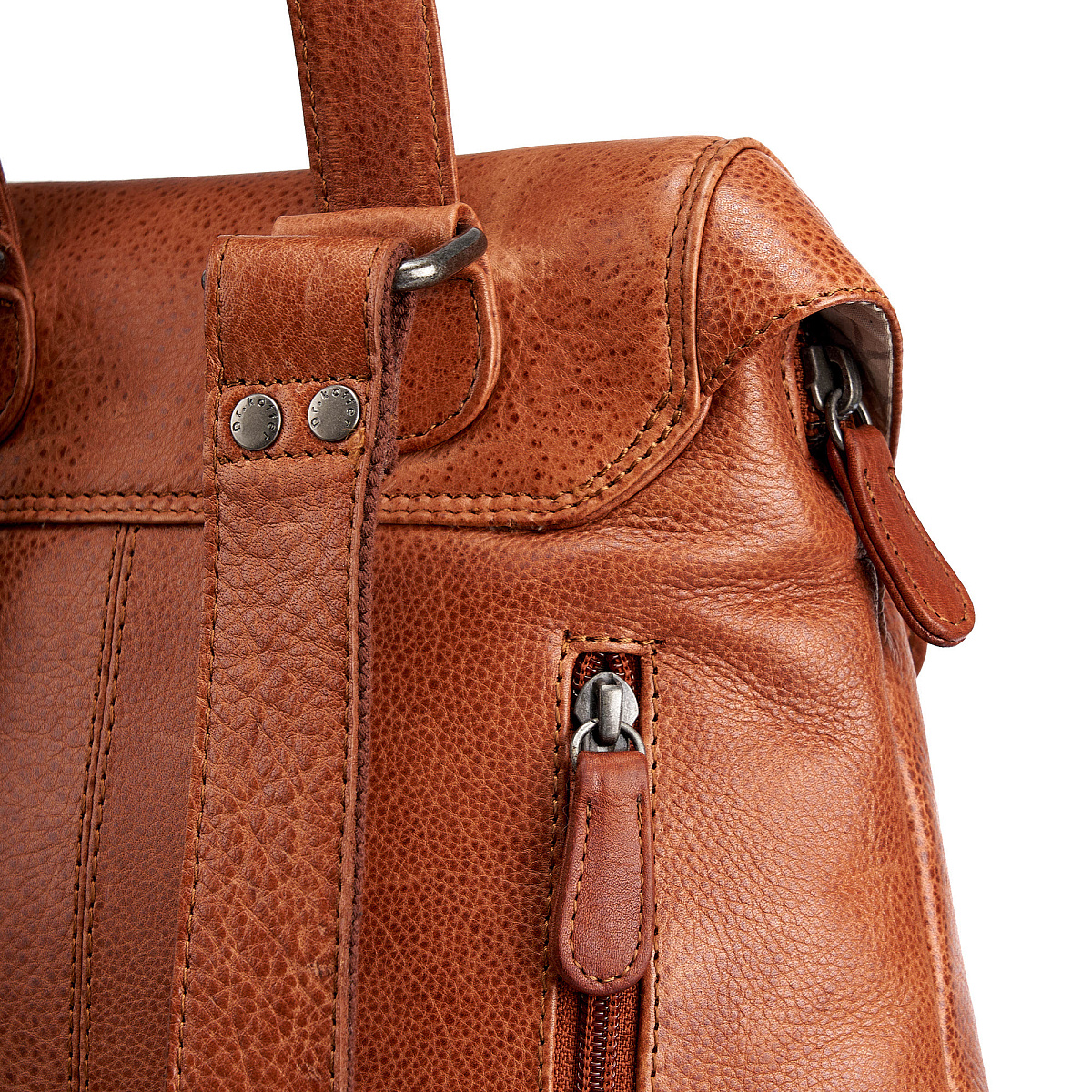 Рюкзак Dr.Koffer из натуральной кожи светло-коричневый