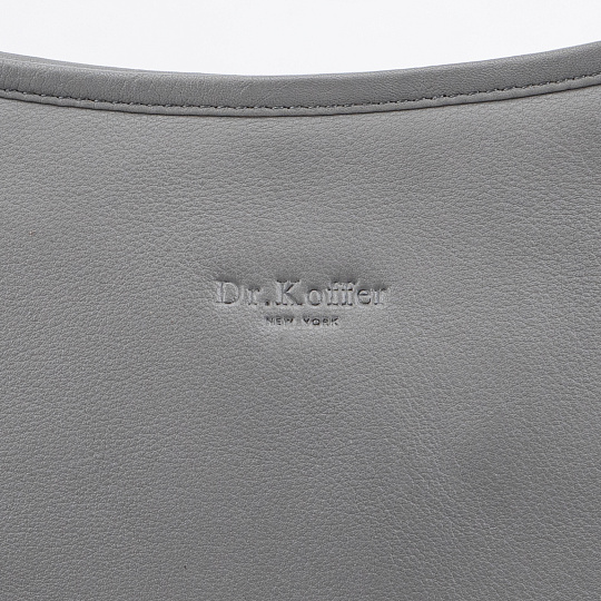 Женская сумка Dr.Koffer из натуральной кожи серая