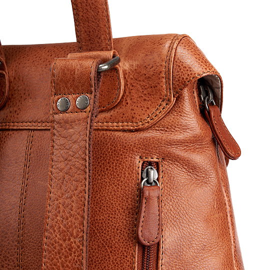 Рюкзак Dr.Koffer из натуральной кожи светло-коричневый