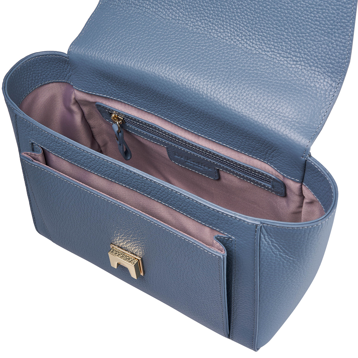 Женская сумка  Dr. Koffer из натуральной кожи голубая