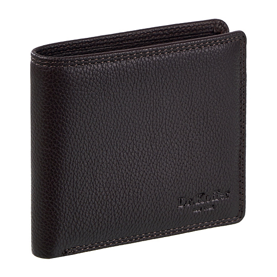 Портмоне Dr.Koffer из натуральной кожи коричневое