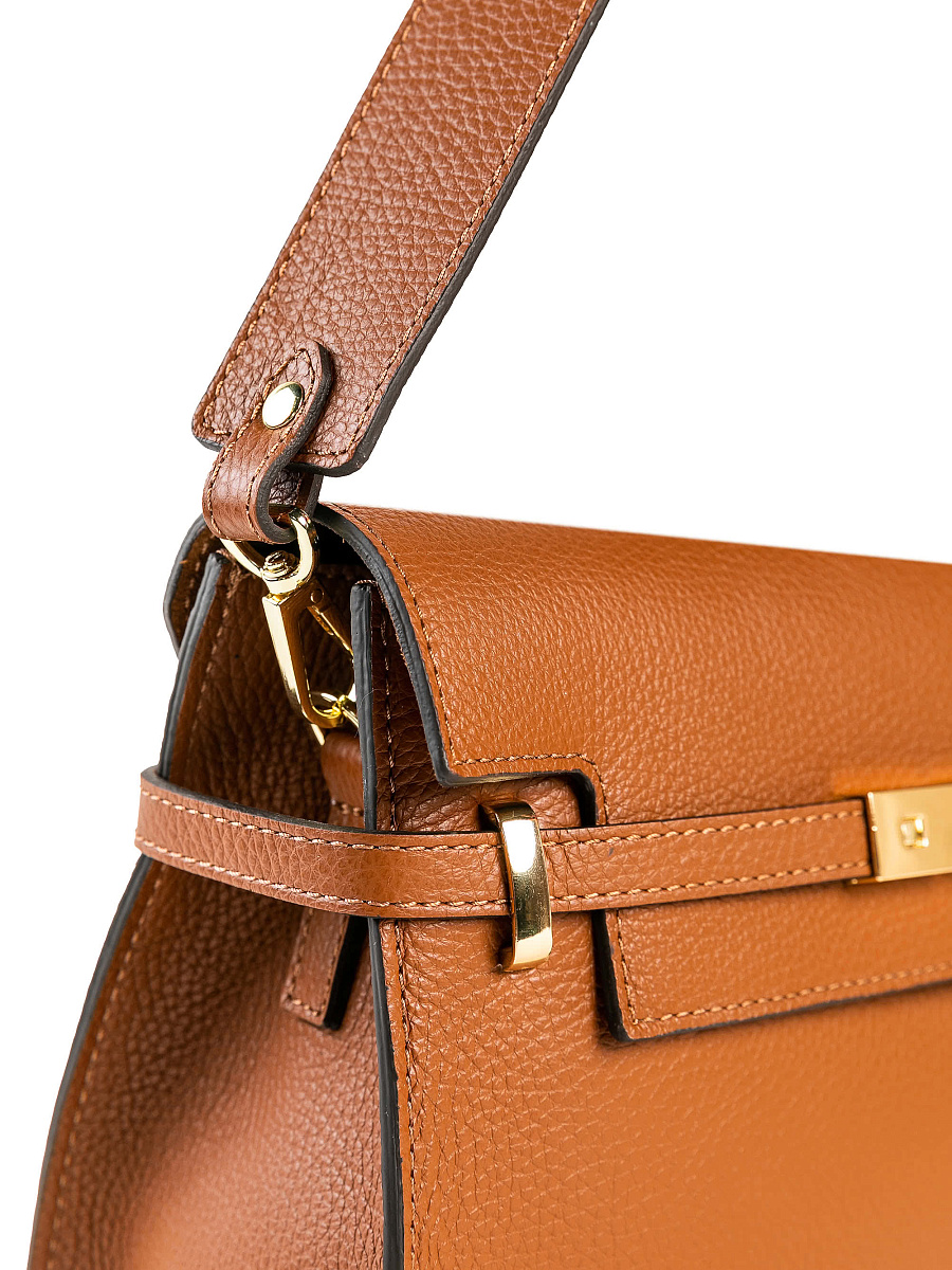 Женская сумка Dr. Koffer из натуральной кожи коричневая