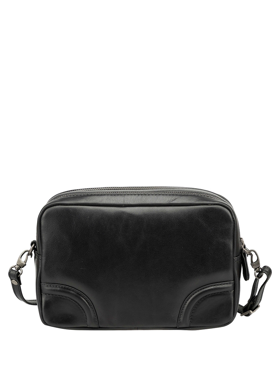 Сумка-визитка Dr. Koffer из натуральной кожи черная