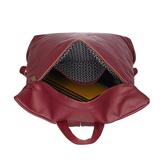 Рюкзак Dr.Koffer из натуральной кожи бордовый