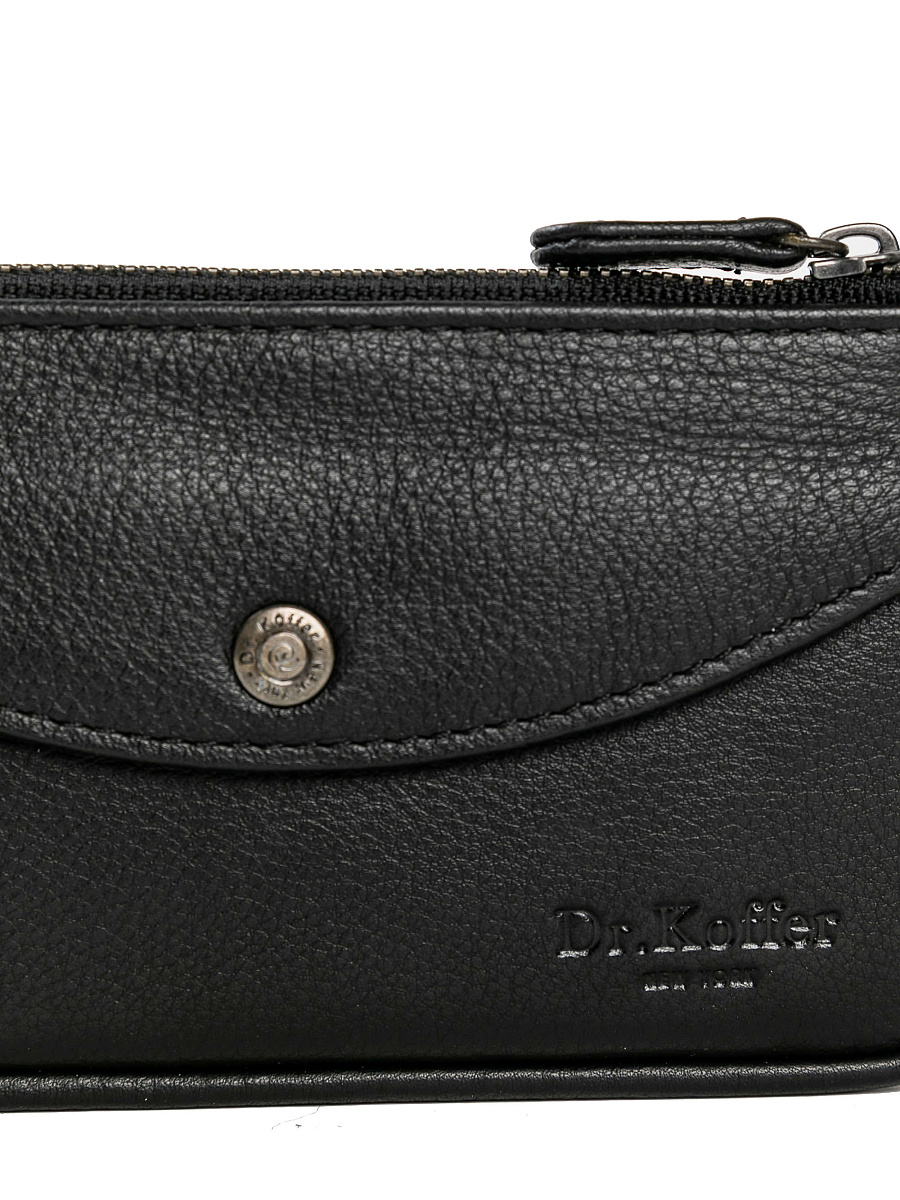 Портмоне Dr.Koffer из натуральной кожи черное