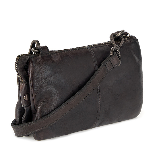 Сумка через плечо Dr.Koffer из натуральной кожи серая